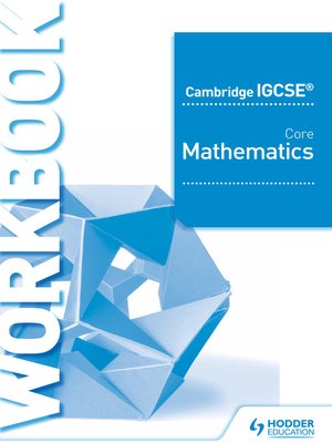 cover image of Cambridge IGCSE Core Mathematics Workbook